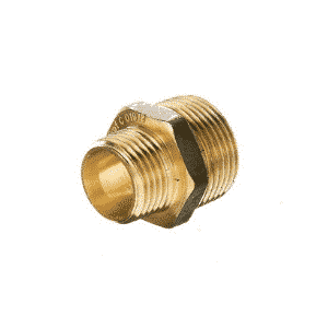 Brass Nipple Hex Reducing 20mm x 15mm